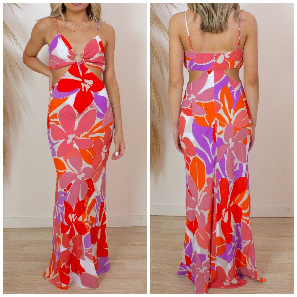 Floral Maxi Dress Size Small